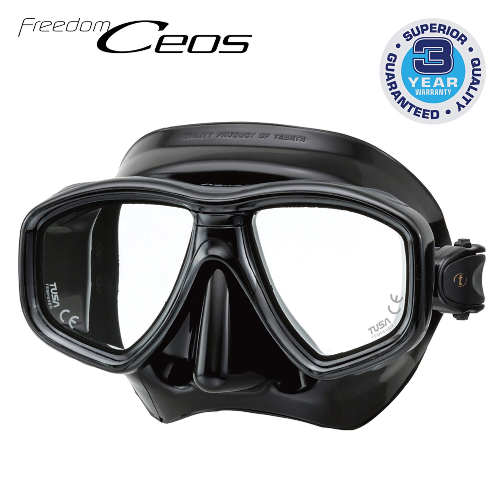TUSA M-212 Freedom Ceos Scuba Diving Mask - Premium Snorkeling & Diving Gear for Clear Underwater Vision | Perfect for Ocean, Pool & Spearfishing Adventures