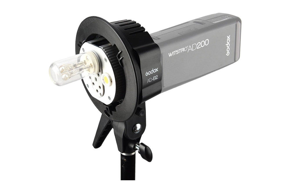 Godox AD B2 Dual Power Flash Bracket - 600Ws Battery-Powered Monolight for Professional Studio & Outdoor Photography - Perfect for Portraits, Fashion, and Product Shoots