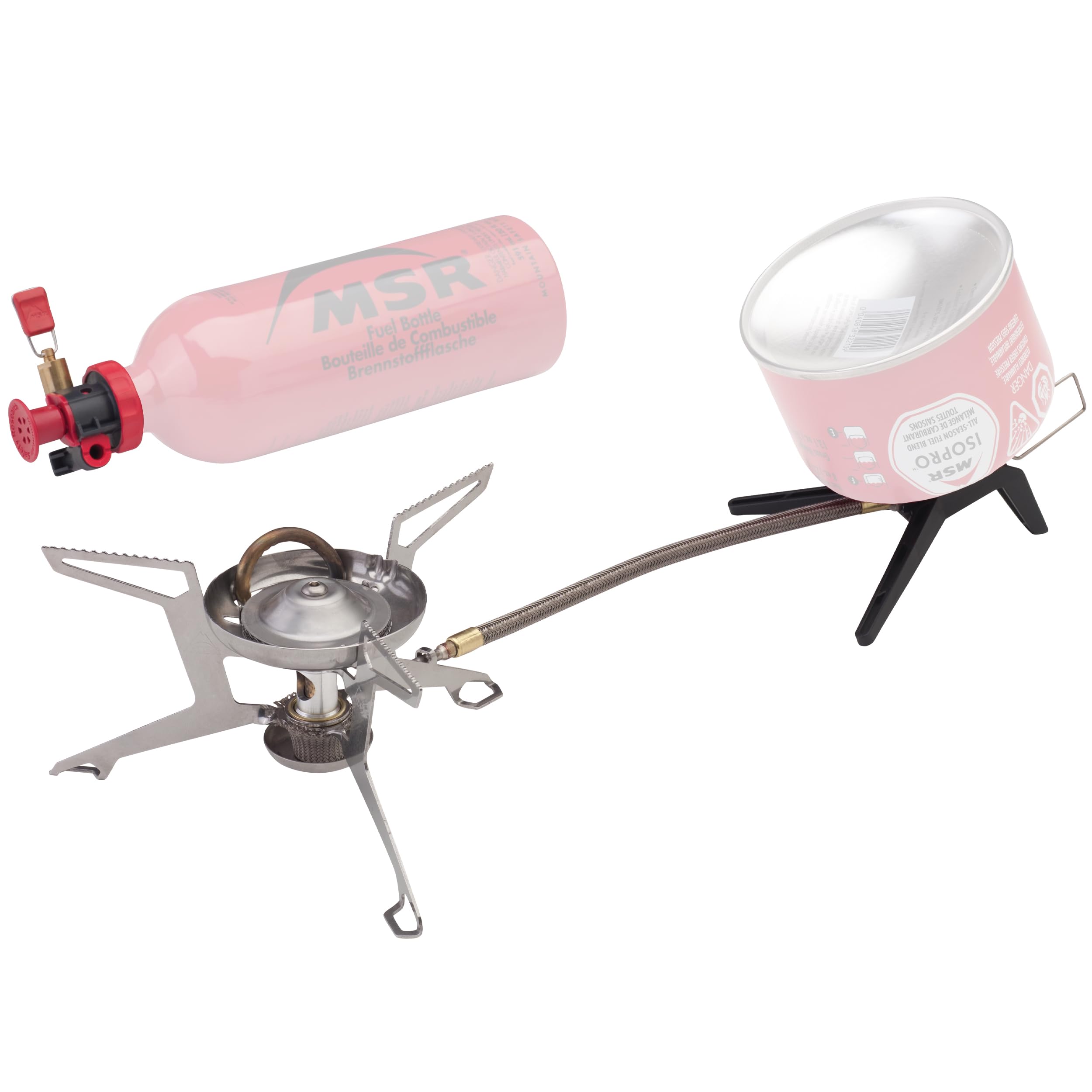 MSR WhisperLite Universal Compact Hybrid Fuel Camping Stove - Lightweight Backpacking Stove for Outdoor Cooking, Hiking & Camping Trips - Perfect for Backpackers, Campers & Adventure Enthusiasts