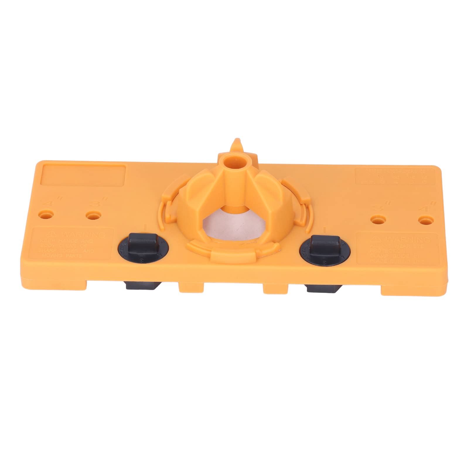 ABS Hinge Drilling Jig Kit - Precision Woodworking Hole Saw Guide for Concealed Hinges, Door Locks & Cabinet Installation | Compatible with Bench Drills & Pistol Drills (Yellow) | Perfect for DIY Home Improvement, Furniture Making & Cabinet Door Hinge Alignment