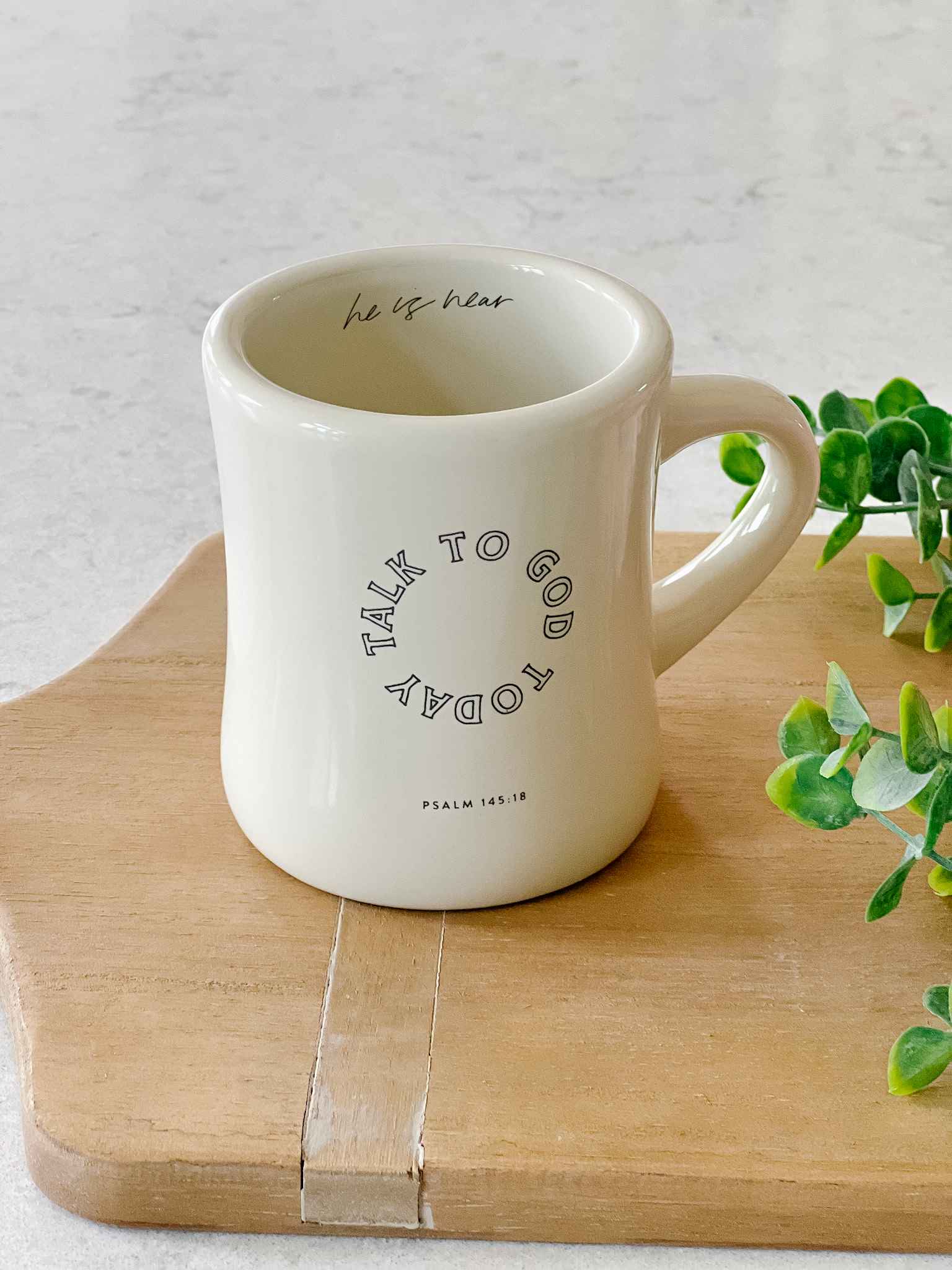 Talk to God Today Inspirational Ceramic Coffee Mug - Perfect for Morning Devotions, Prayer Time & Christian Gifts