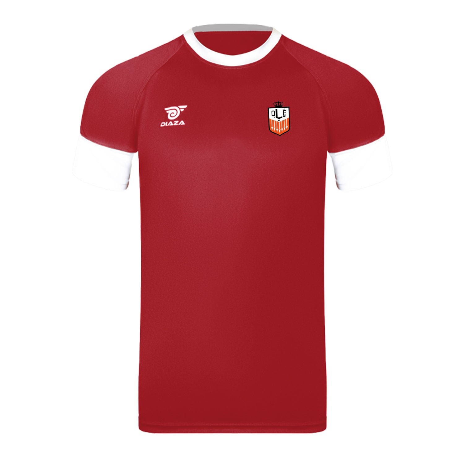 OLE FC Short Sleeve Training Shirt - Red - Perfect for Gym Workouts, Soccer Practice & Casual Wear