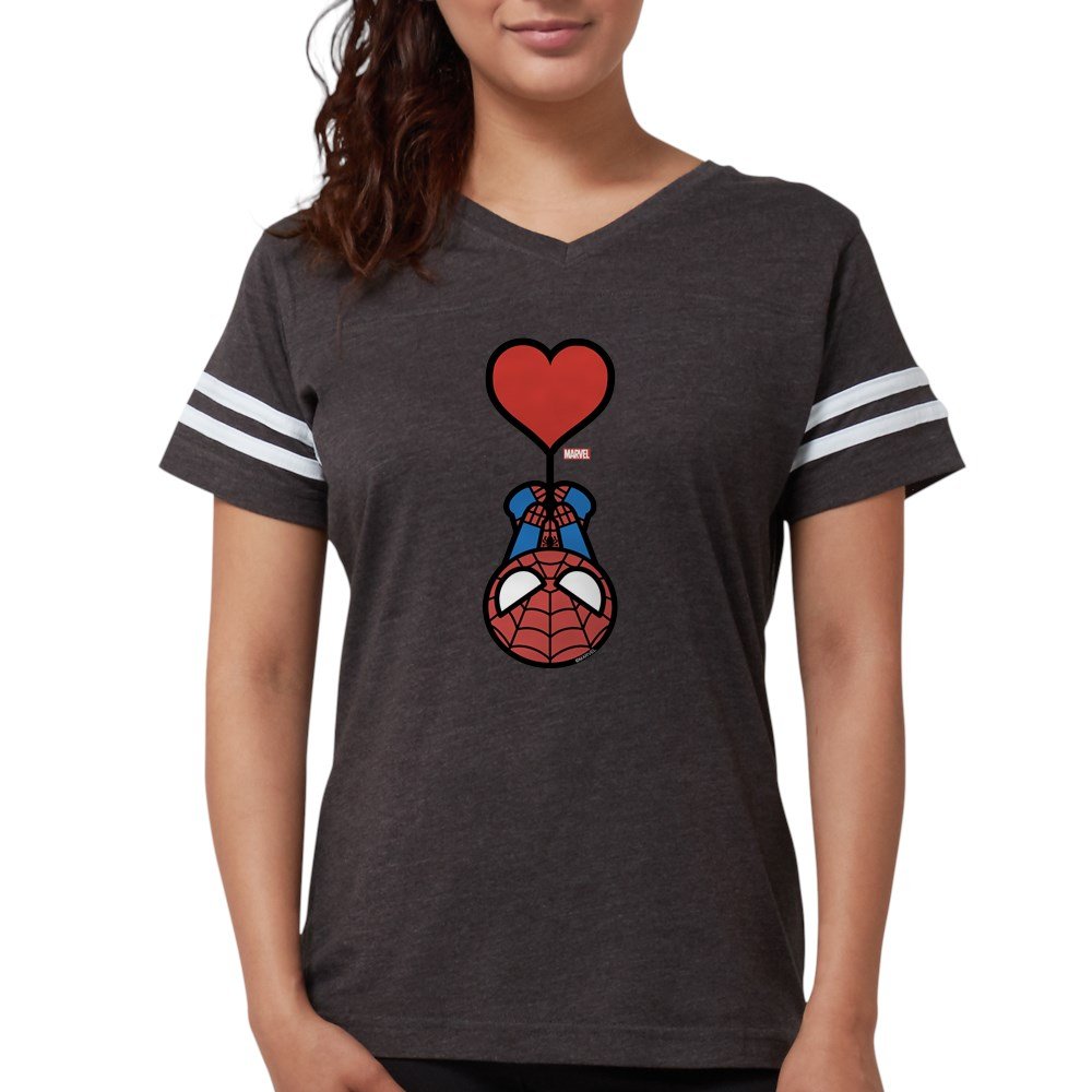 Spider-Man Heart Women's Football Jersey - Marvel Superhero Soccer Shirt for Fans & Cosplay | Game Day, Halloween, Comic Con Outfits