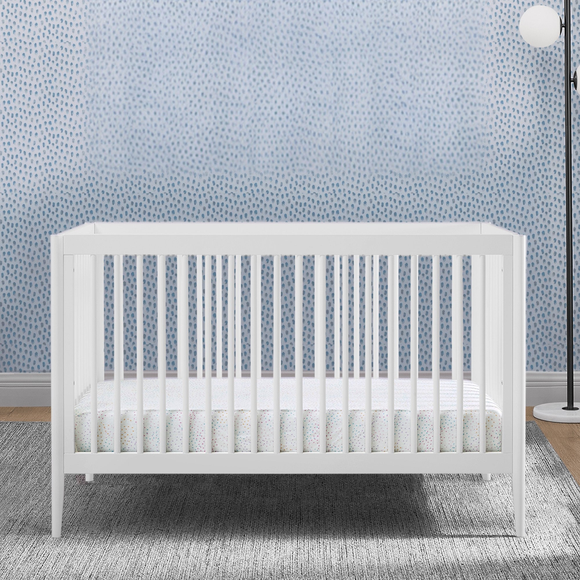 Casey 6-in-1 Convertible Baby Crib - Toddler Bed, Daybed & Full-Size Bed - Safe Nursery Furniture for Newborn to Adult - Perfect for Nursery, Bedroom & Guest Room