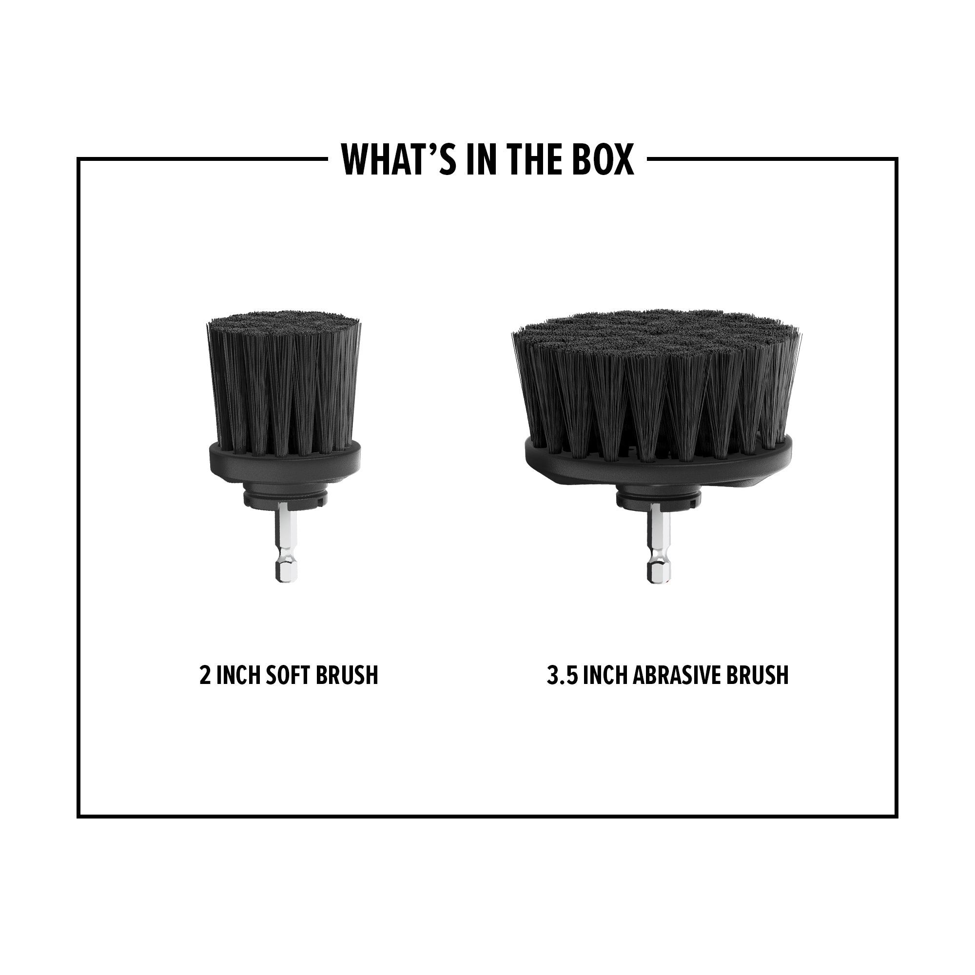Durable Abrasive Bristle Brush Set for Metal, Wood & Auto Cleaning - Heavy Duty Scrub Brushes for Grout, Tile & Surface Prep