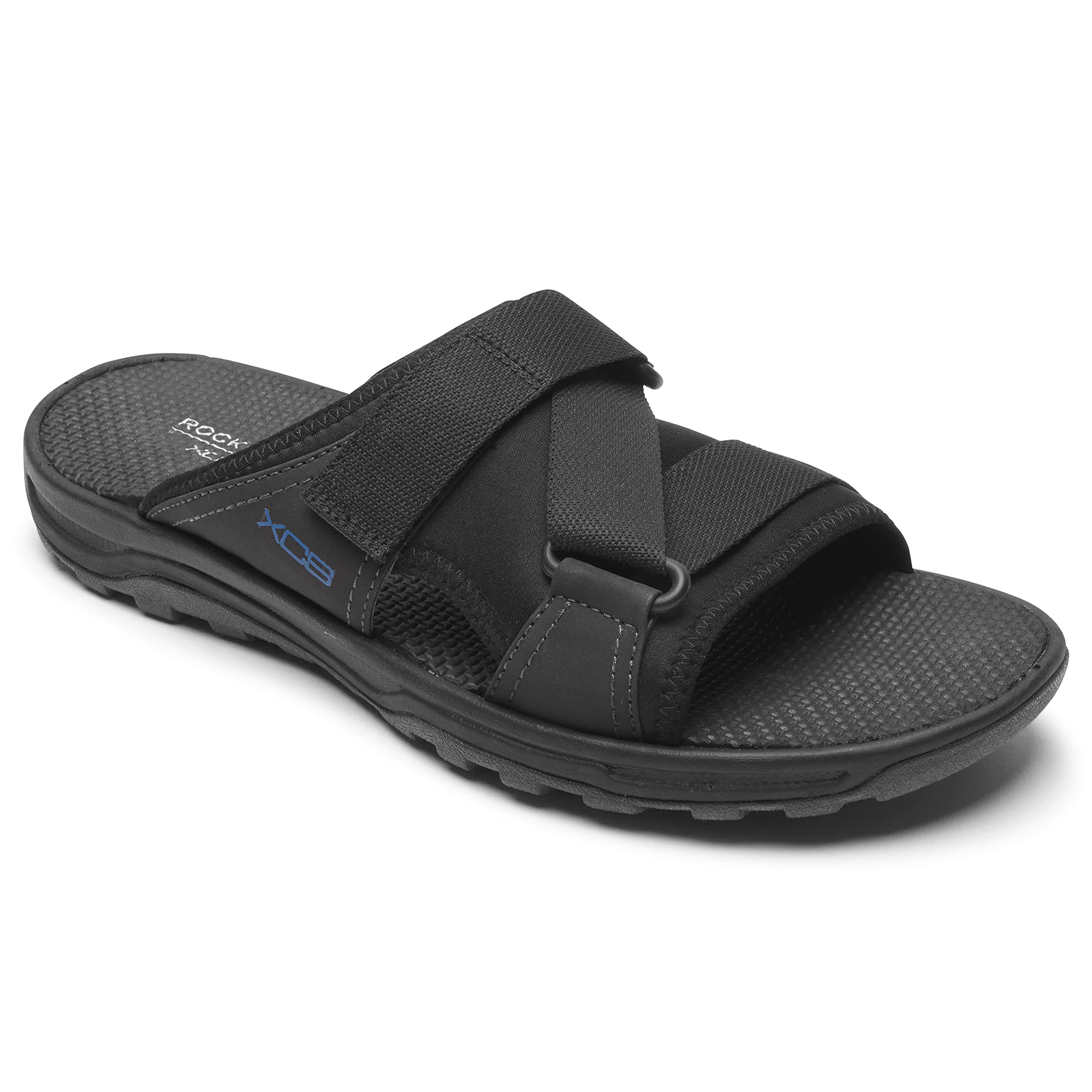 Rockport Men's Trail Technique Velcro Slide Sandal - Comfortable Hiking & Walking Sandals for Outdoor Adventures, Beach & Casual Wear