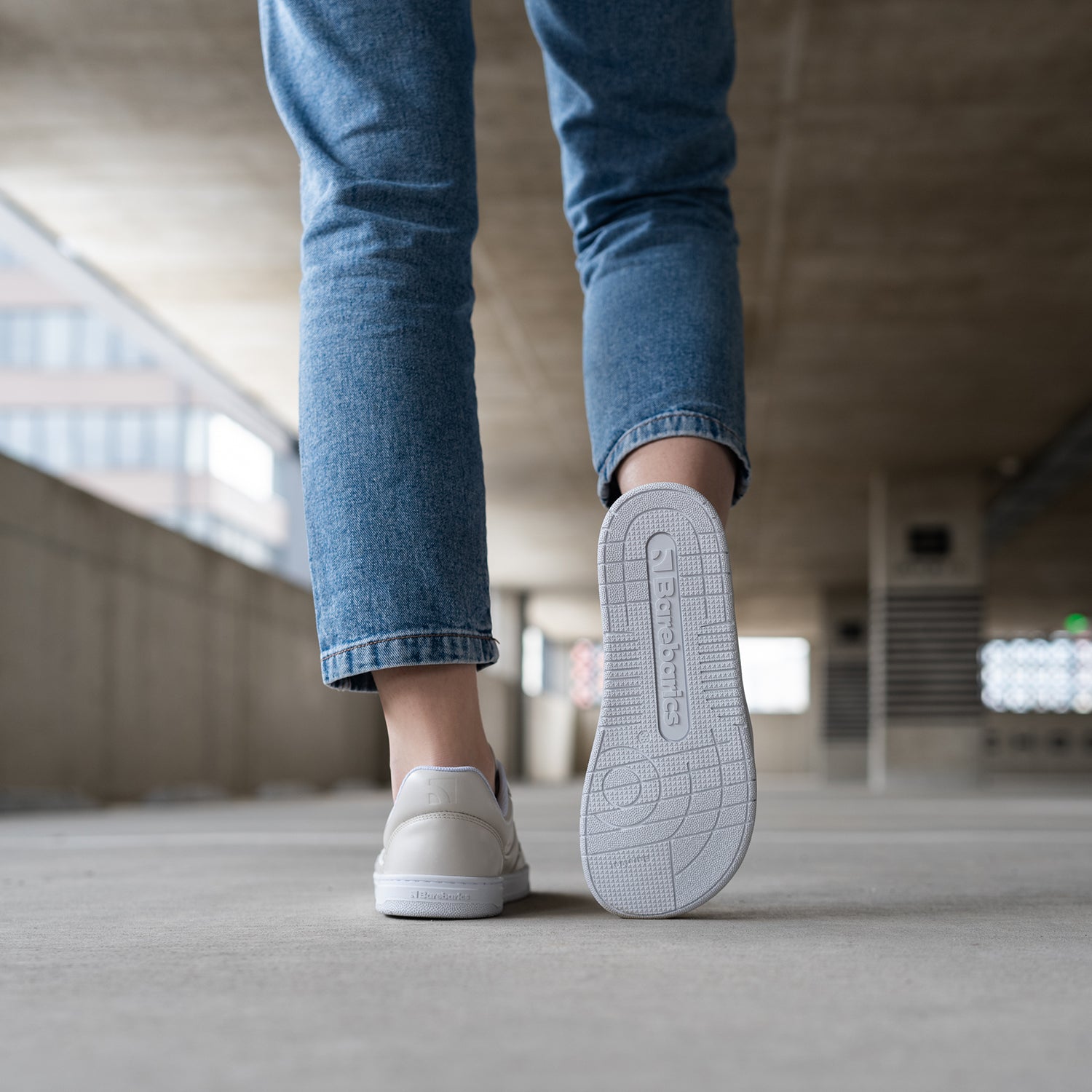 Barefoot Sneakers Barebarics Arise - Cream White Minimalist Shoes for Men & Women | Perfect for Running, Walking & Gym Workouts