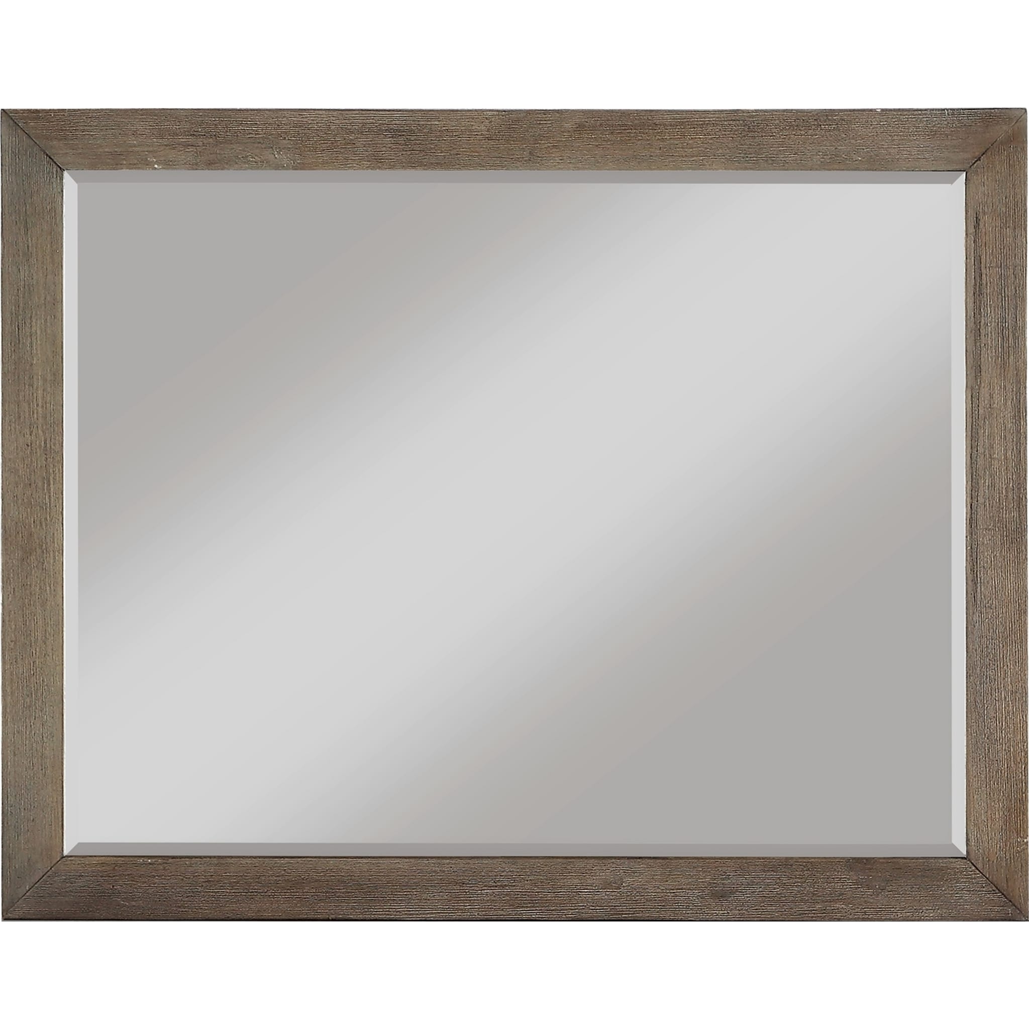 Dark Pine Melbourne Beveled Glass Mirror - Elegant Wall Decor for Living Room, Bedroom & Bathroom