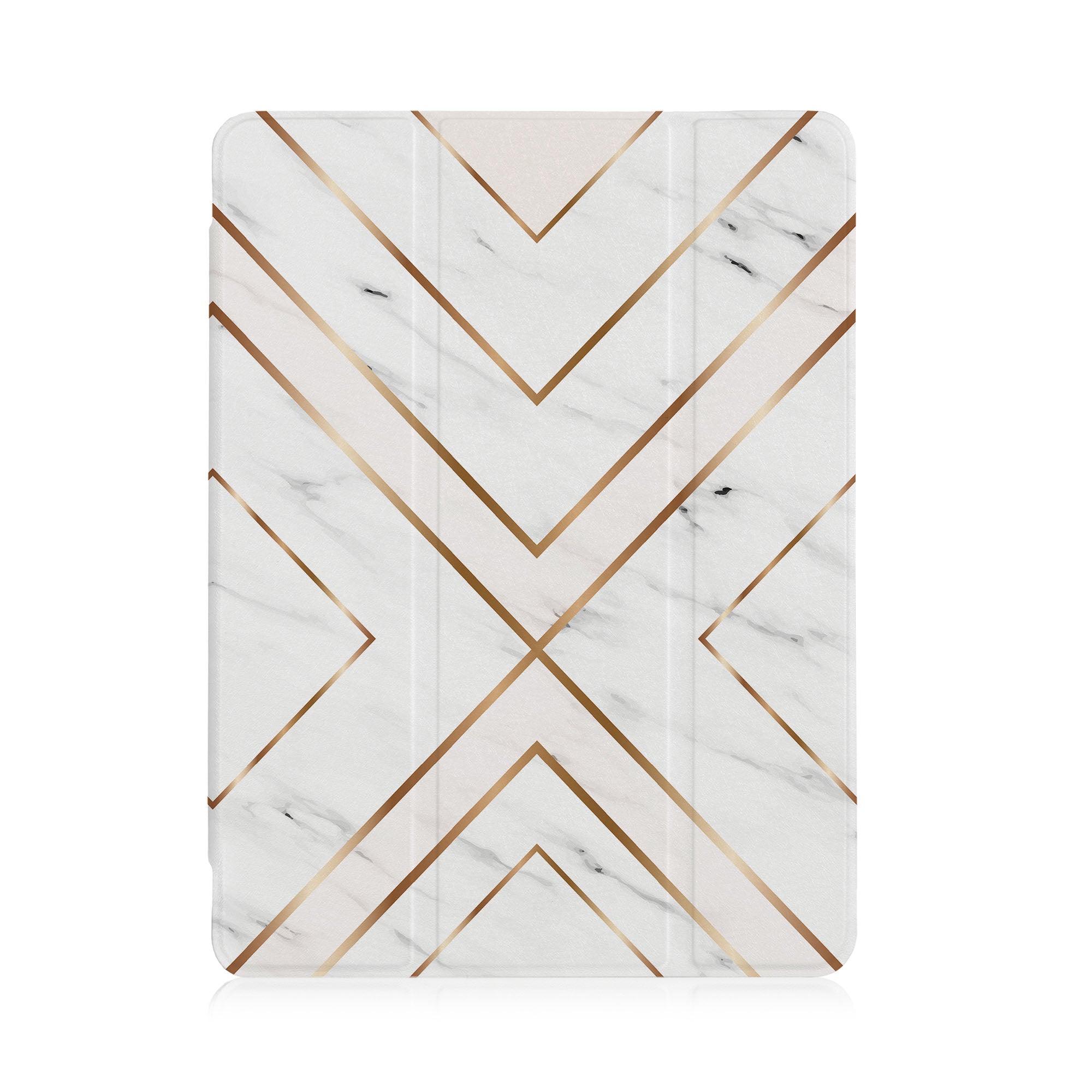 Marble Art iPad See-Through Case - Slim Protective Cover for iPad Pro/Air/Mini - Perfect for Work, School & Travel