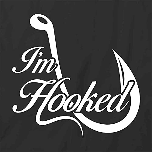 I'm Hooked Graphic T-Shirt | Funny Printed Tee for Men & Women | Casual Wear, Fishing Enthusiasts, Outdoor Activities