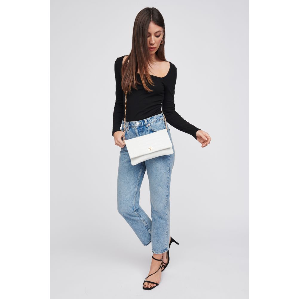 Rykard Crocodile Leather Clutch Purse for Women - Stylish & Elegant Handbag for Evening Parties, Weddings, and Special Occasions