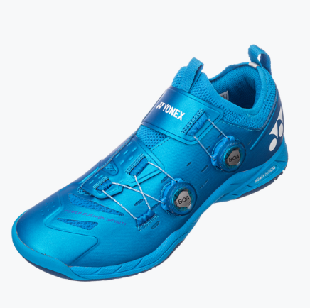Yonex Power Cushion INFINITY 2 Badminton Shoes for Men & Women - Lightweight Cushioned Court Shoes with Non-Slip Sole - Metallic Blue | Perfect for Indoor Sports, Badminton, Squash & Volleyball