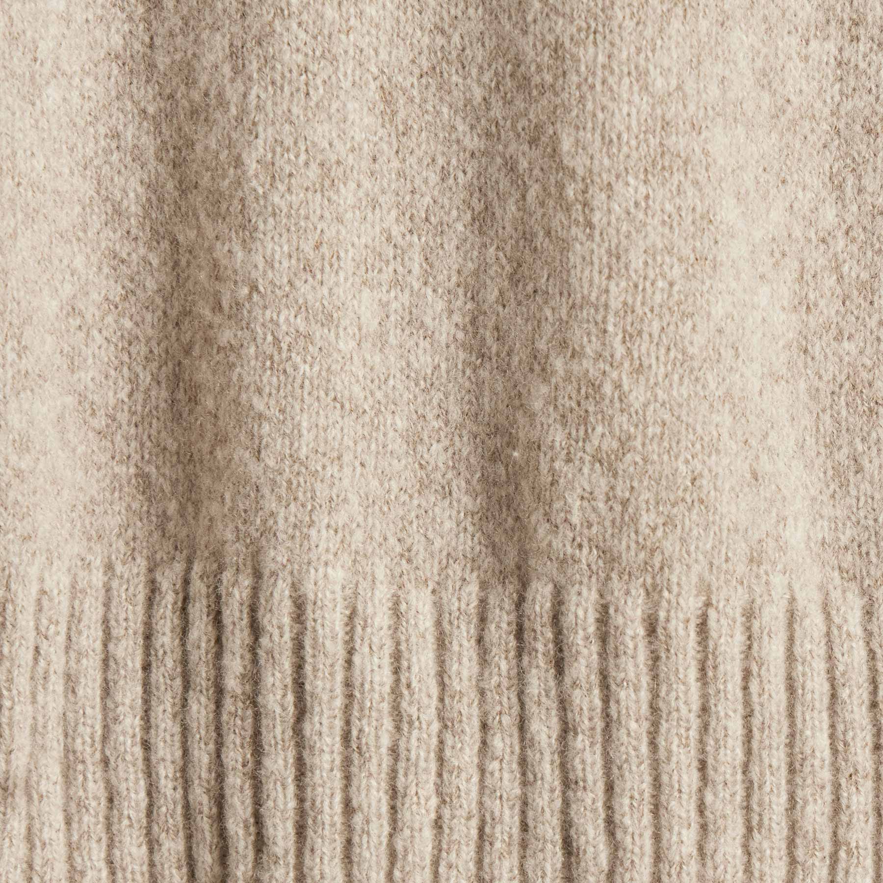 Soft Lightweight Textured Cashmere Crew Neck Sweater for Women - Hazel Brown | Cozy Winter Layering & Casual Office Wear