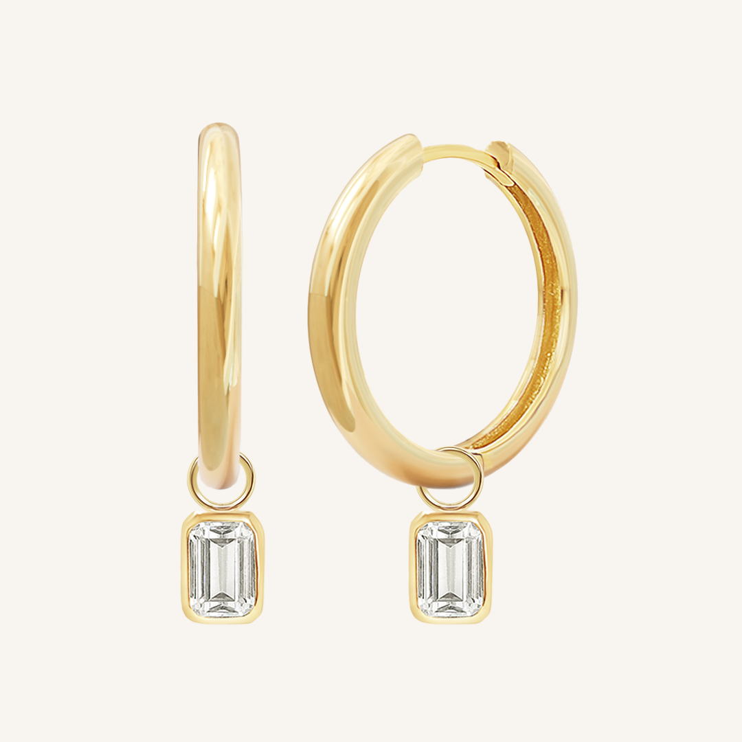 Radiant Plain Hoops - Classic Minimalist Gold Hoop Earrings for Women | Perfect for Everyday Wear, Office & Date Night