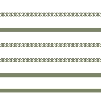 *Stripe | Green on White