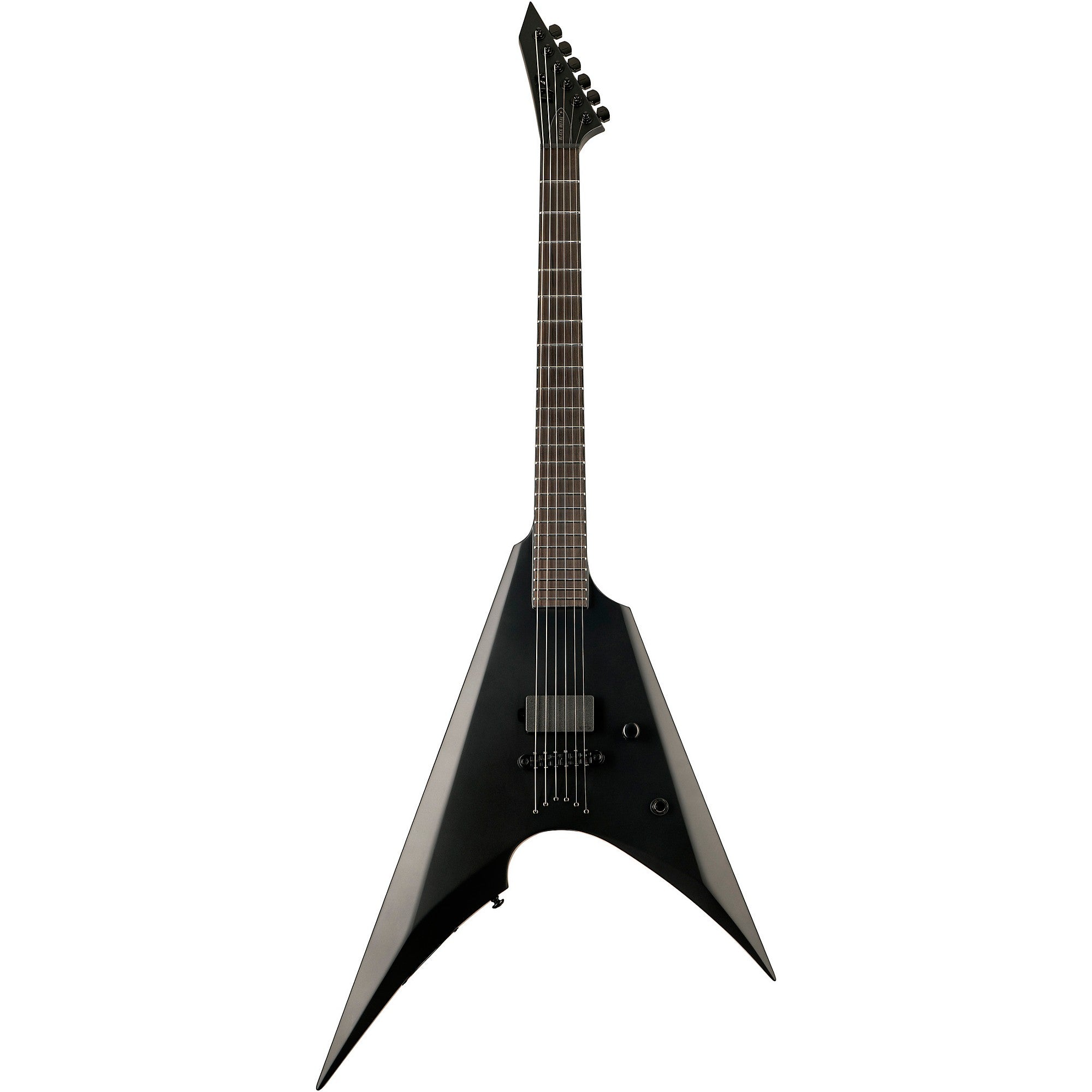 ESP Arrow NT Black Metal Electric Guitar - Black Satin Finish | Professional Rock & Metal Performance Guitar for Stage & Studio