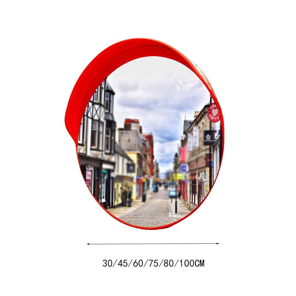 PC Car Dummy Mirror Angle - 30-100CM Traffic Safety Mirror (60CM Size) for School Zones, Community Roads & Junctions | Blind Spot Visibility for Parking Lots & Driveways
