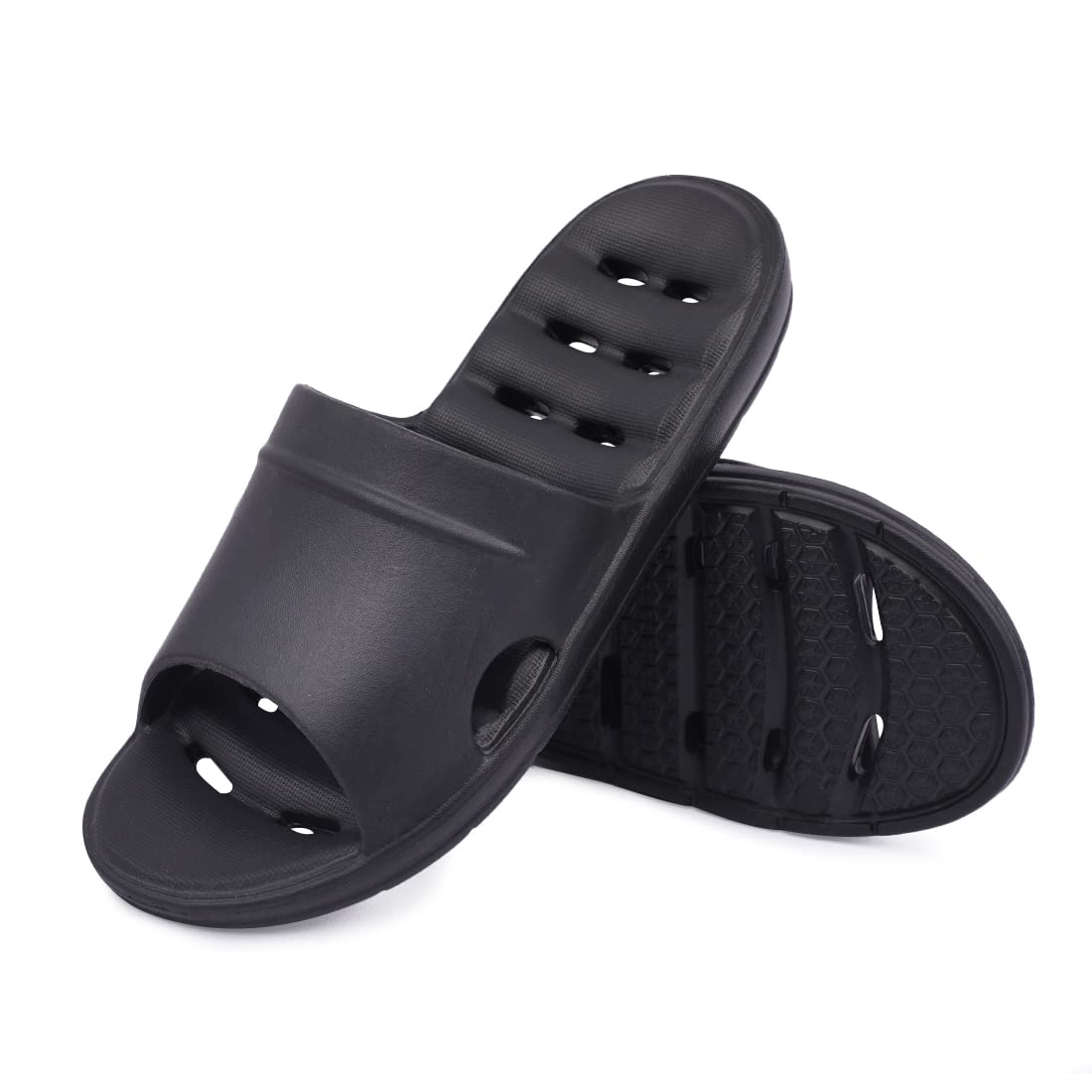 LM Women's Non-Slip Shower Slippers - Soft Bathroom Sandals with Arch Support for Home, Dorm, Spa & Pool Use - Comfortable House Slippers for Indoor/Outdoor Wear