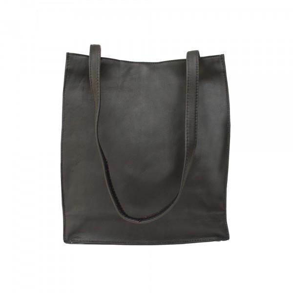 Premium Genuine Leather Open Market Tote Bag for Women - Stylish & Durable Shopping, Beach & Everyday Use