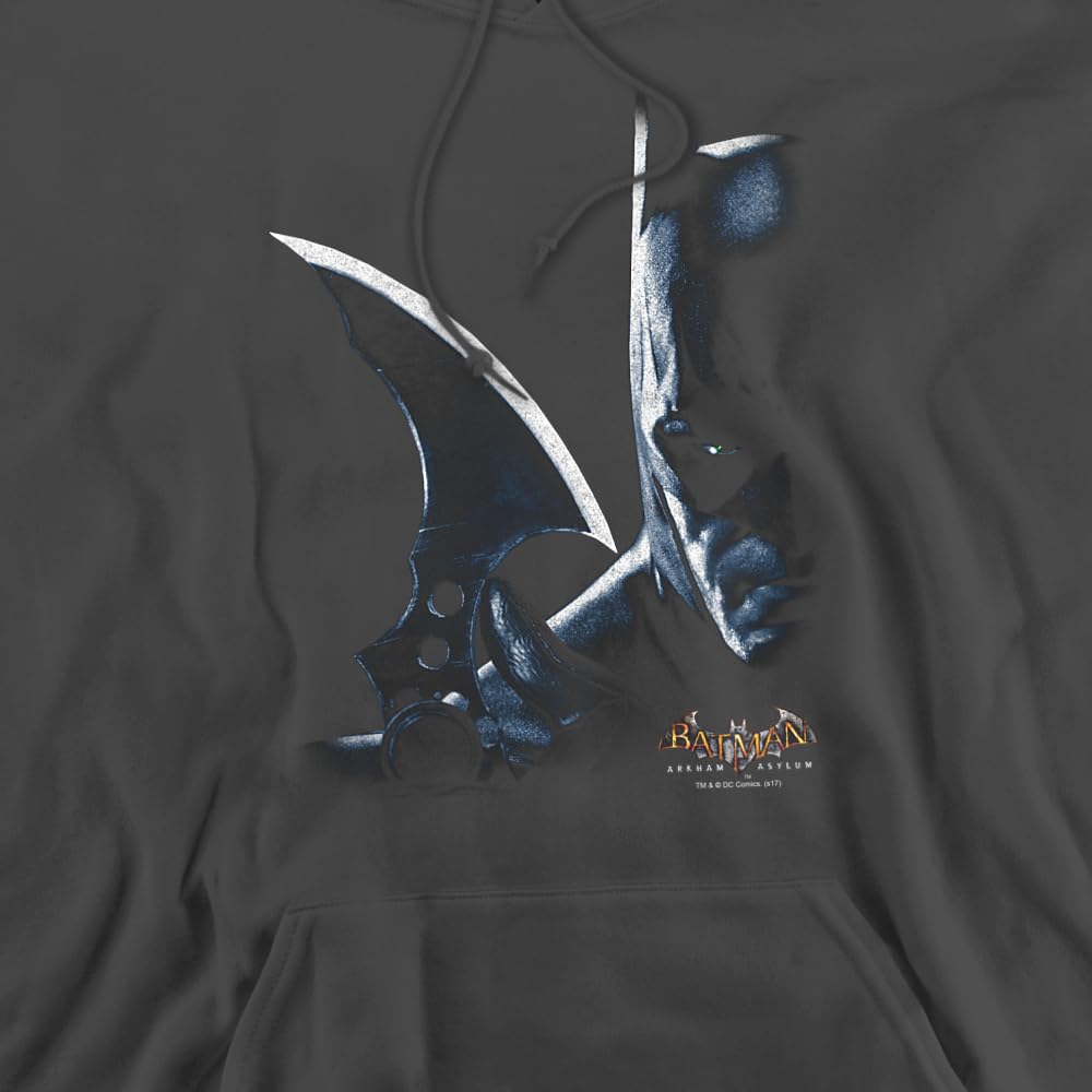 Trevco Batman Arkham Unisex Adult Pullover Hoodie - Soft & Comfortable for Cosplay, Gaming & Casual Wear