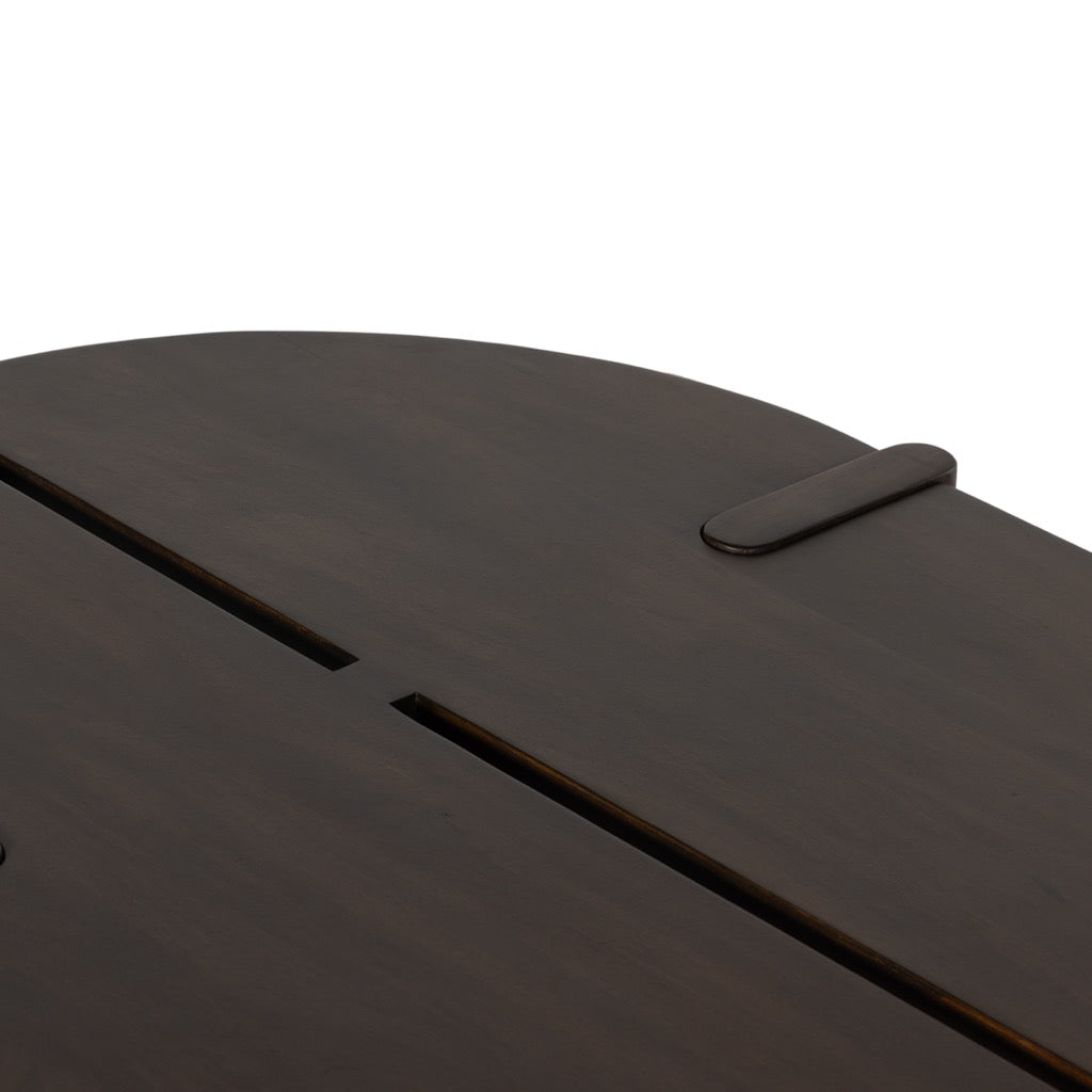 Modern Aldridge Coffee Table - Solid Wood Brown Finish for Living Room, Lounge & Office - Perfect for Home Decor & Entertaining Guests
