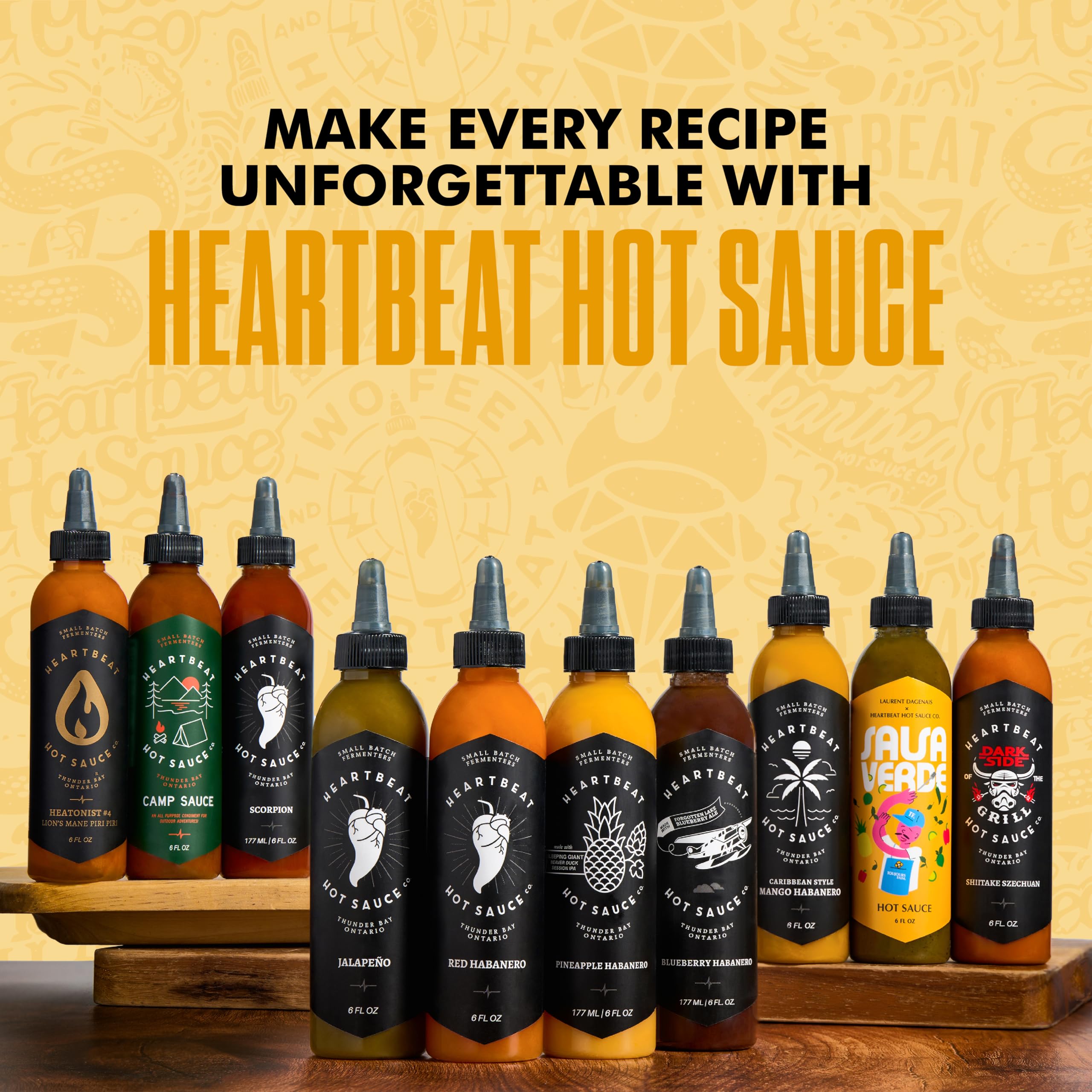Heartbeat Hot Sauce Co. Pineapple Habanero Hot Sauce - 6oz Bottle | Sweet & Spicy Caribbean-Inspired Flavor | Perfect for Tacos, Wings & Grilling