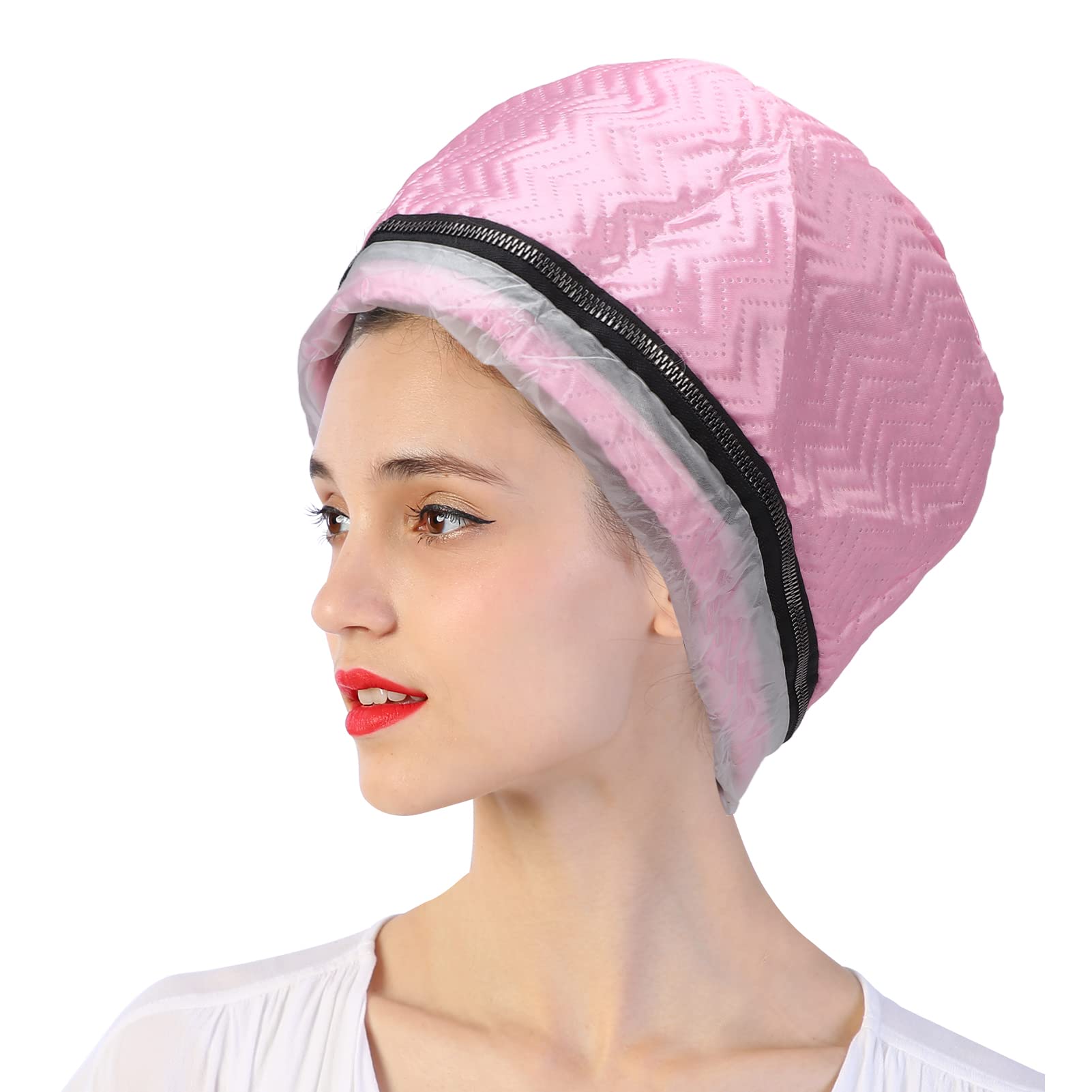 Electric Heat Cap for Hair Treatment - Portable & Nourishing with Temperature Control | Perfect for Home Use & Travel Hair Care Routine