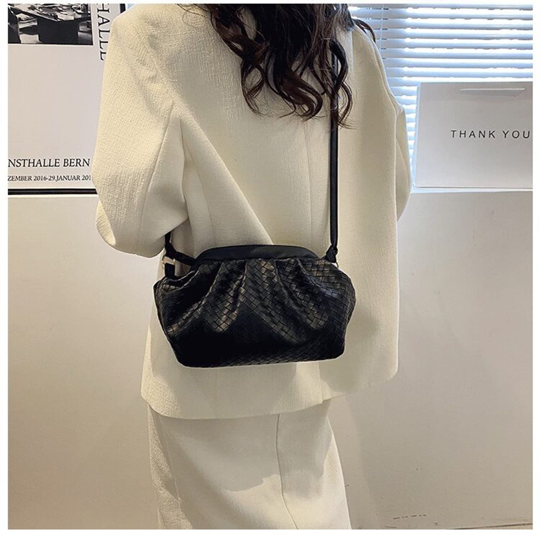 Women's Dumpling Bag - Stylish Crossbody Shoulder Handbag with Ruched Bucket Design | Perfect for Everyday Use, Work, Travel & Casual Outings