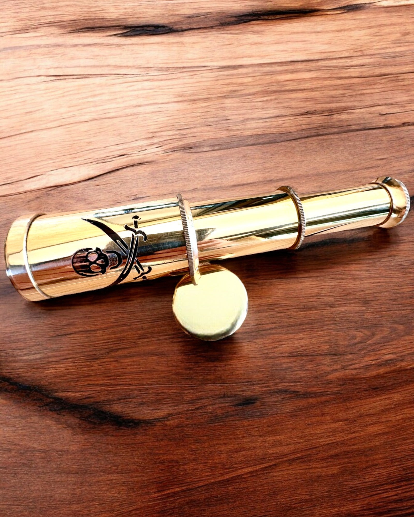 **Personalized Pirate Spyglass - Engraved Treasure of the Seas Telescope for Kids & Adults - Perfect for Pirate Themed Parties, Halloween Costumes & Nautical Decor**