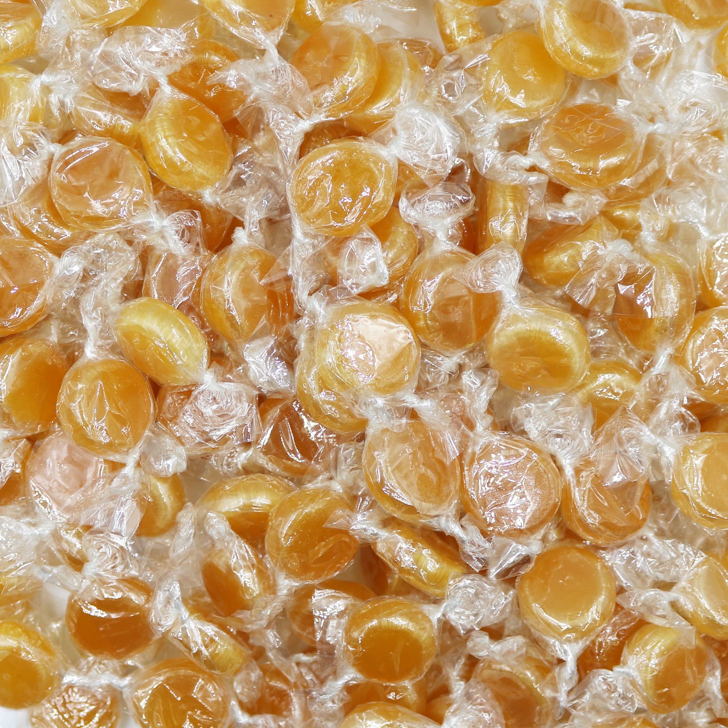 FirstChoiceCandy Individually Wrapped Hard Candy Disc Buttons - Butterscotch Flavor, 10 Pound Bulk Bag - Perfect for Parties, Weddings, Office Snacks & Candy Buffets