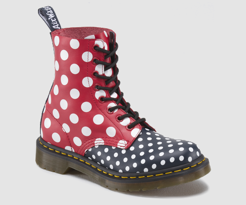 Chay Navy, White & Red/White Dots Softy T Boots - Comfortable Women's Ankle Boots for Casual Wear, Work & Fall Fashion