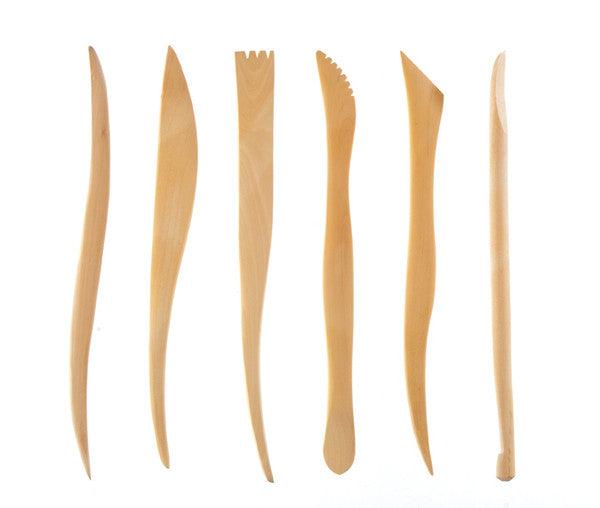 Professional Graftobian Wooden Sculpting Tool Set - 5-Piece Carving Kit for Artists & Woodworkers - Perfect for Clay, Wax & Soap Sculpting Projects