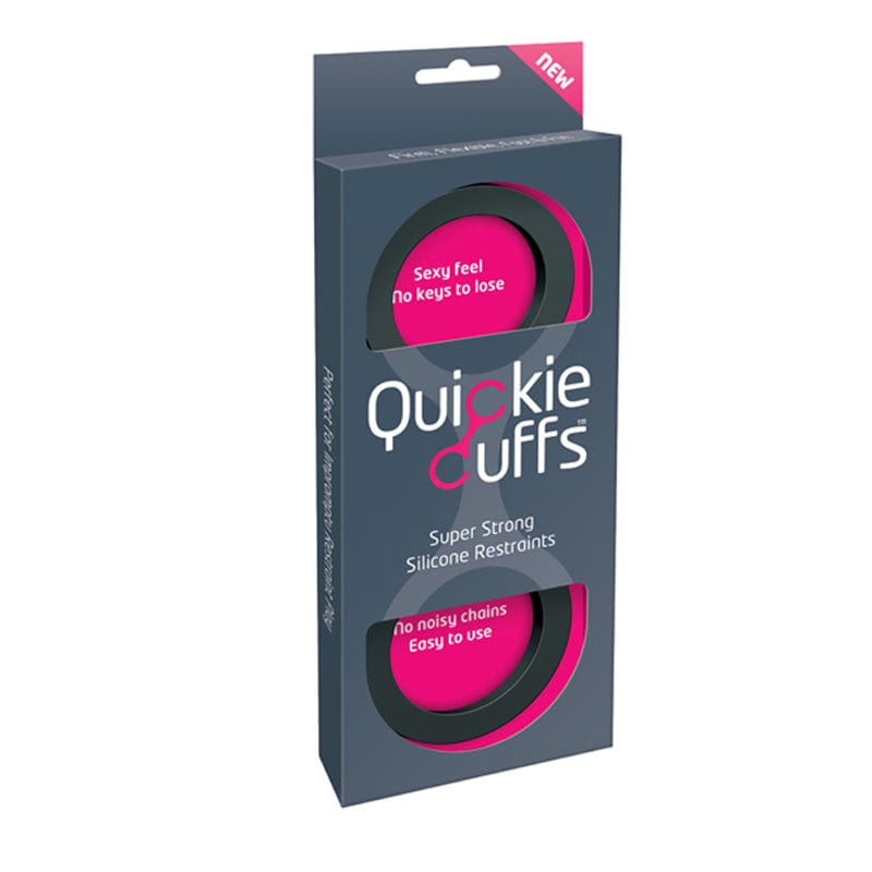 Quickie Cuffs Medium Black - Adjustable Restraints for Couples, BDSM, Role Play - Perfect for Bedroom Fun, Spicing Up Relationships & Bondage Play
