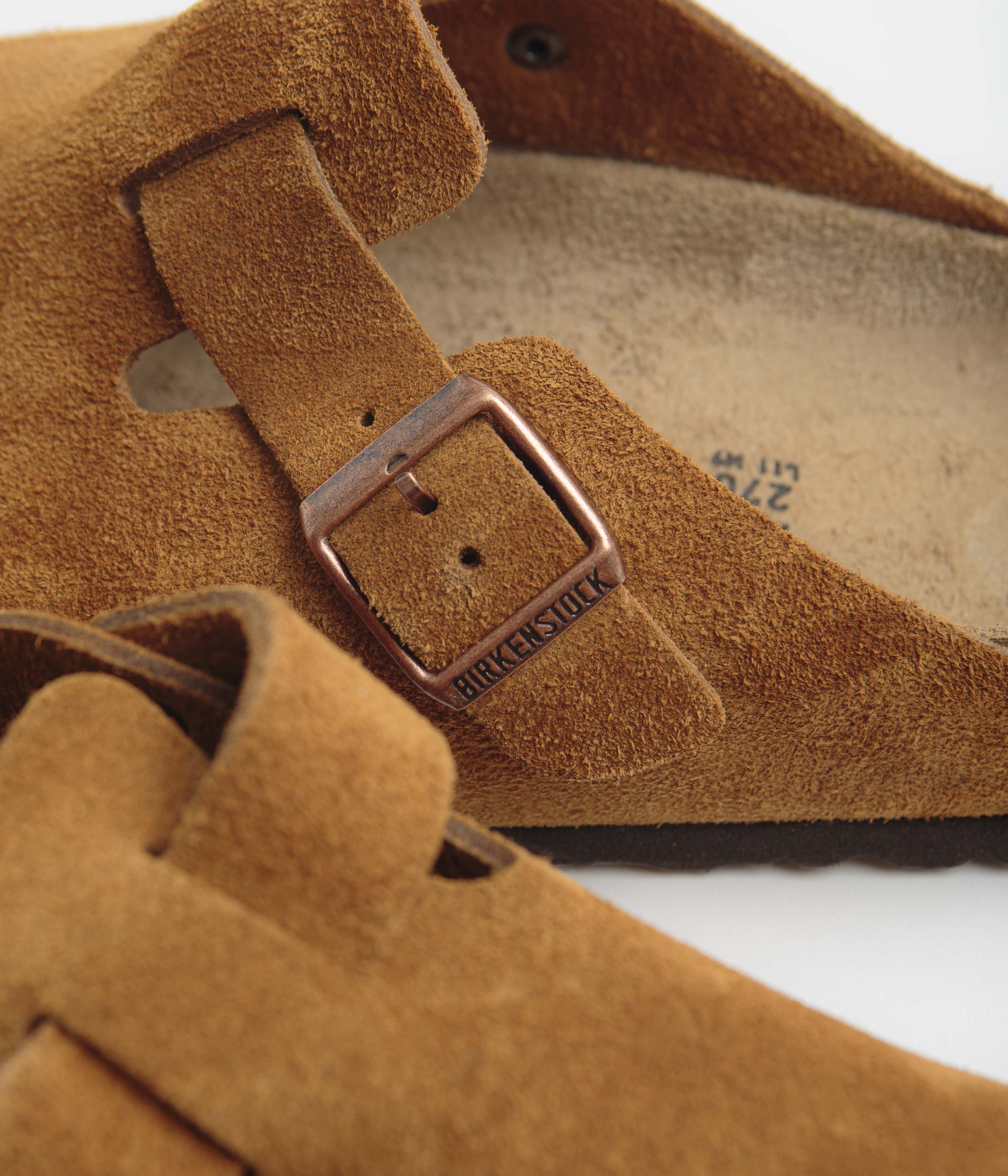 Birkenstock Boston Soft Footbed Clogs for Men & Women - Comfortable Mink Suede Sandals for Home, Office & Casual Wear