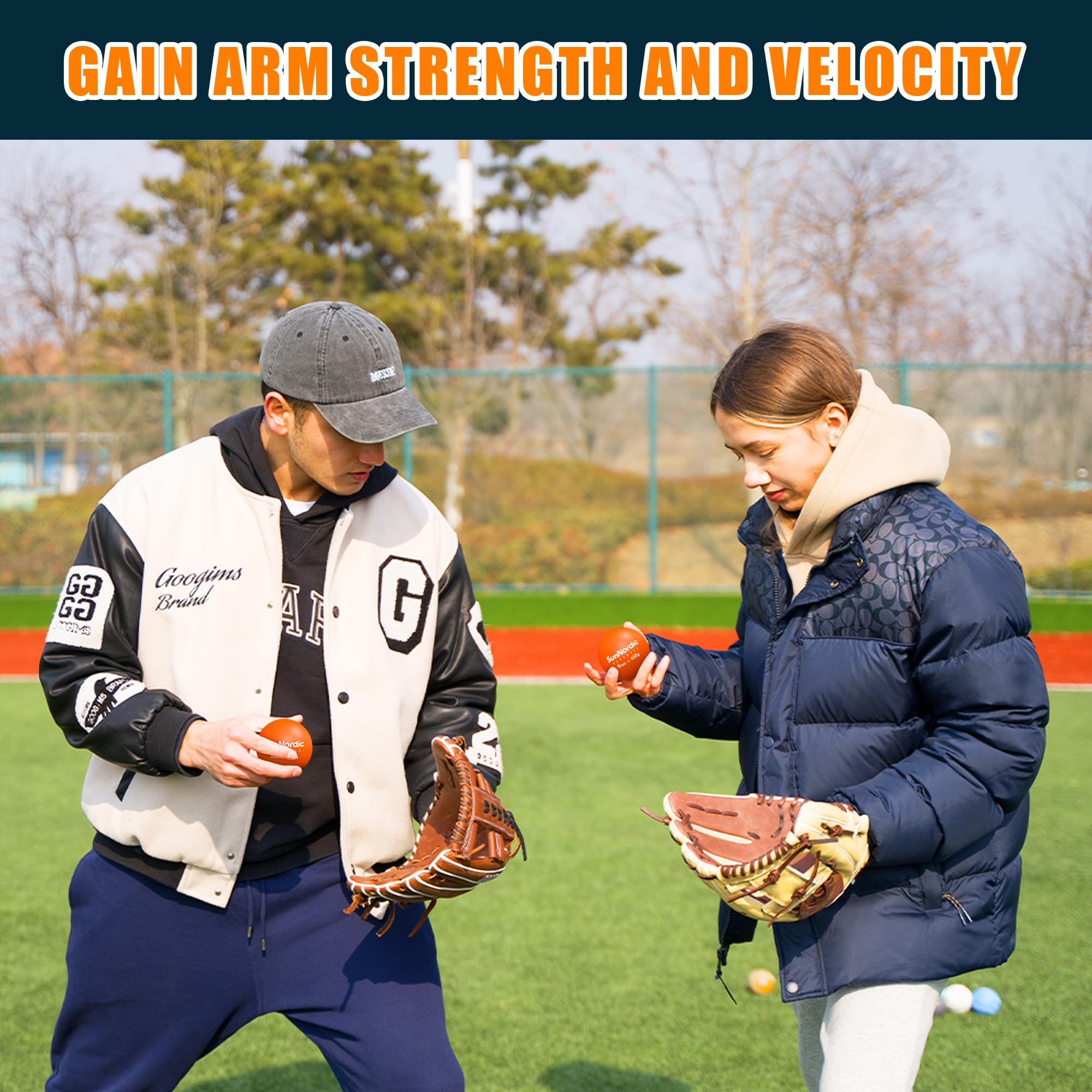 6/9 Pack 16 oz Weighted Baseballs for Hitting Training - Plyometric Baseballs to Improve Power & Swing Speed - Professional & Youth Baseball Training Equipment - Perfect for Batting Practice, Strength Building & Pitching Drills