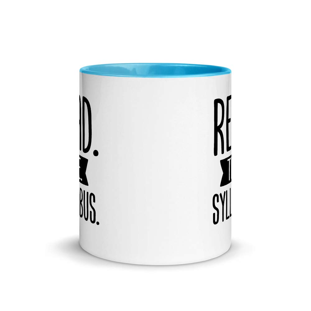 Funny 'Read The Syllabus' Coffee Mug for Teachers - 11oz Ceramic Cup for School, College Professors & Teaching Assistants | Perfect Teacher Appreciation Gift, First Day of School Present | Great for Classroom Use, Office Coffee Breaks & Teacher's Lounge