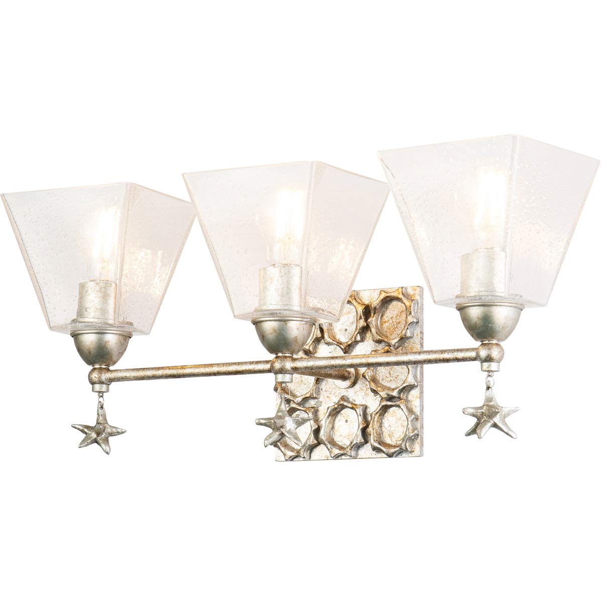 3-Light Silver Bathroom Vanity Lighting Fixture - Modern Sconce for Bathroom Mirror, Perfect for Home Decor & Renovation