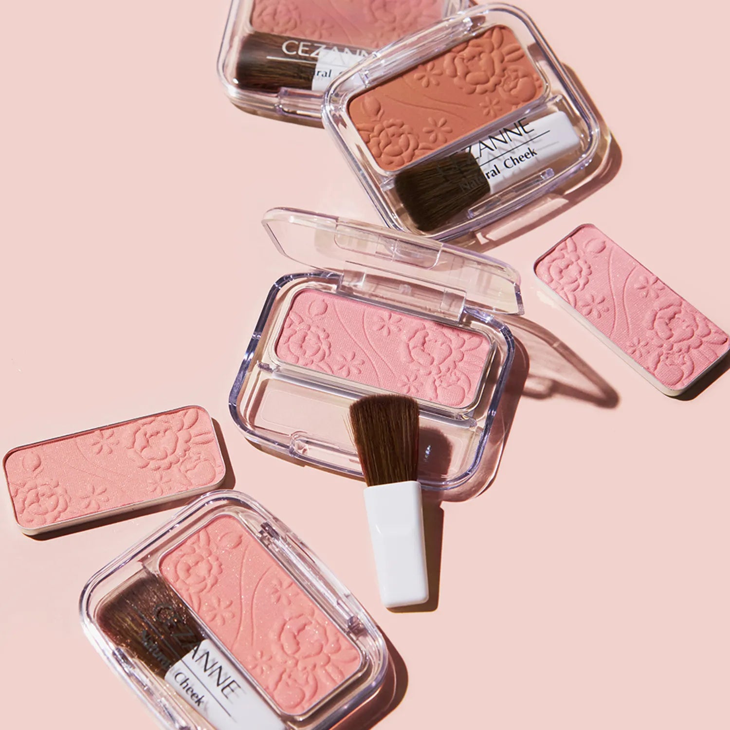 CEZANNE Natural Cheek Blush N 3.5g - 4 Flattering Shades | Buildable, Long-Lasting Powder Blush for Everyday Makeup & Special Occasions