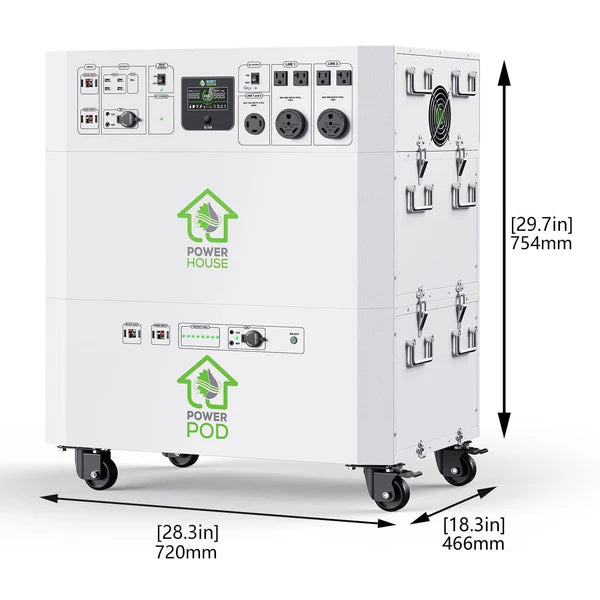 Natures Generator Powerhouse Platinum System - Solar & Wind Powered Off-Grid Generator for Home, RV, Camping & Emergency Backup Power