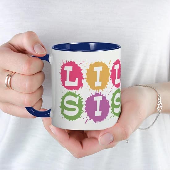 Lil Sis Ceramic Coffee Mug - 11 oz (325 ml) Funny Sister Gift for Birthday, Christmas & Everyday Use - Perfect for Tea, Hot Chocolate & Office Coffee Breaks