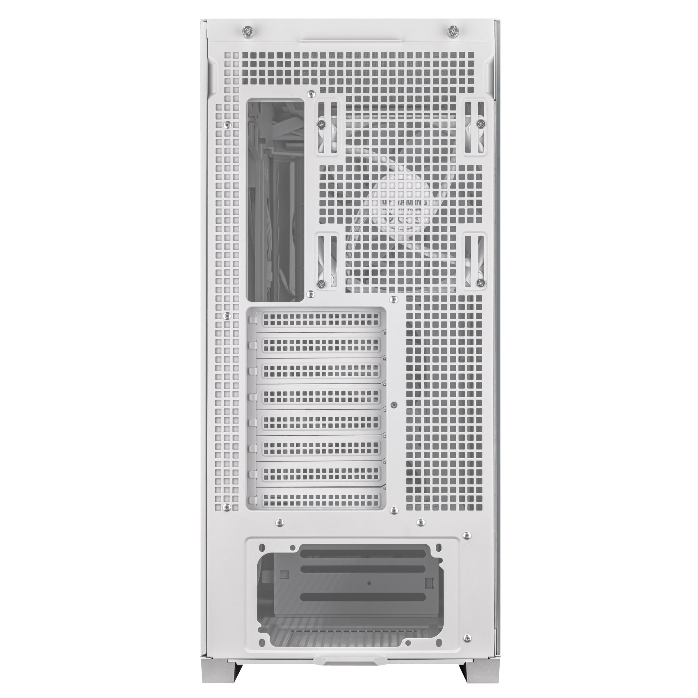 ASUS TUF Gaming GT302 ARGB White Edition ATX Mid-Tower PC Case - 4x 140mm ARGB Fans for Optimal Airflow & Cooling, Interchangeable & Detachable Panels, Hidden-Connector MB Support - Perfect for Gaming Rigs & High-Performance PC Builds