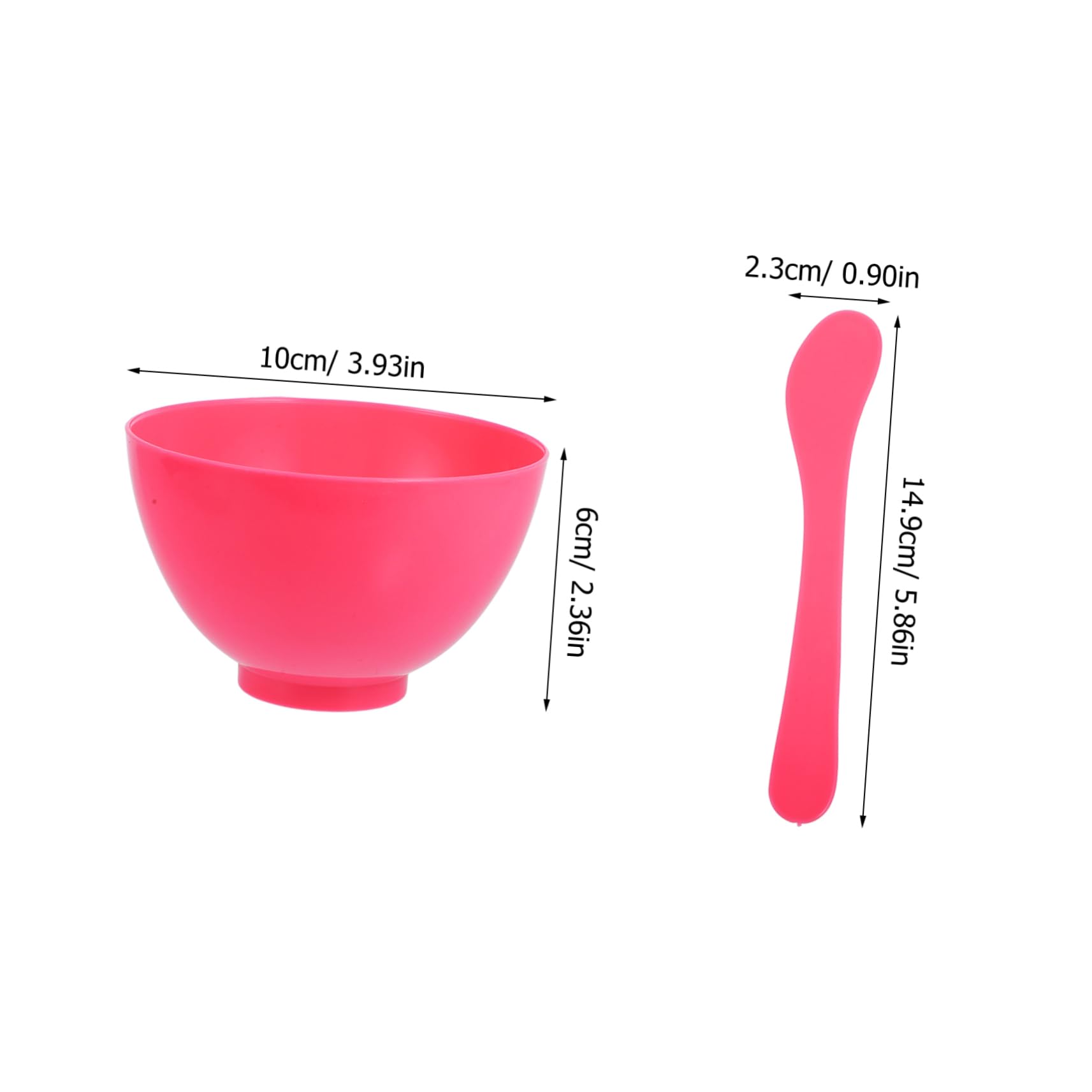 NOLITOY 5-Piece Mask Making Bowl Set - Lightweight Deep Mixing Bowl with Applicator for DIY Face Masks, Spa & Beauty Treatments | Portable for Travel & Home Use