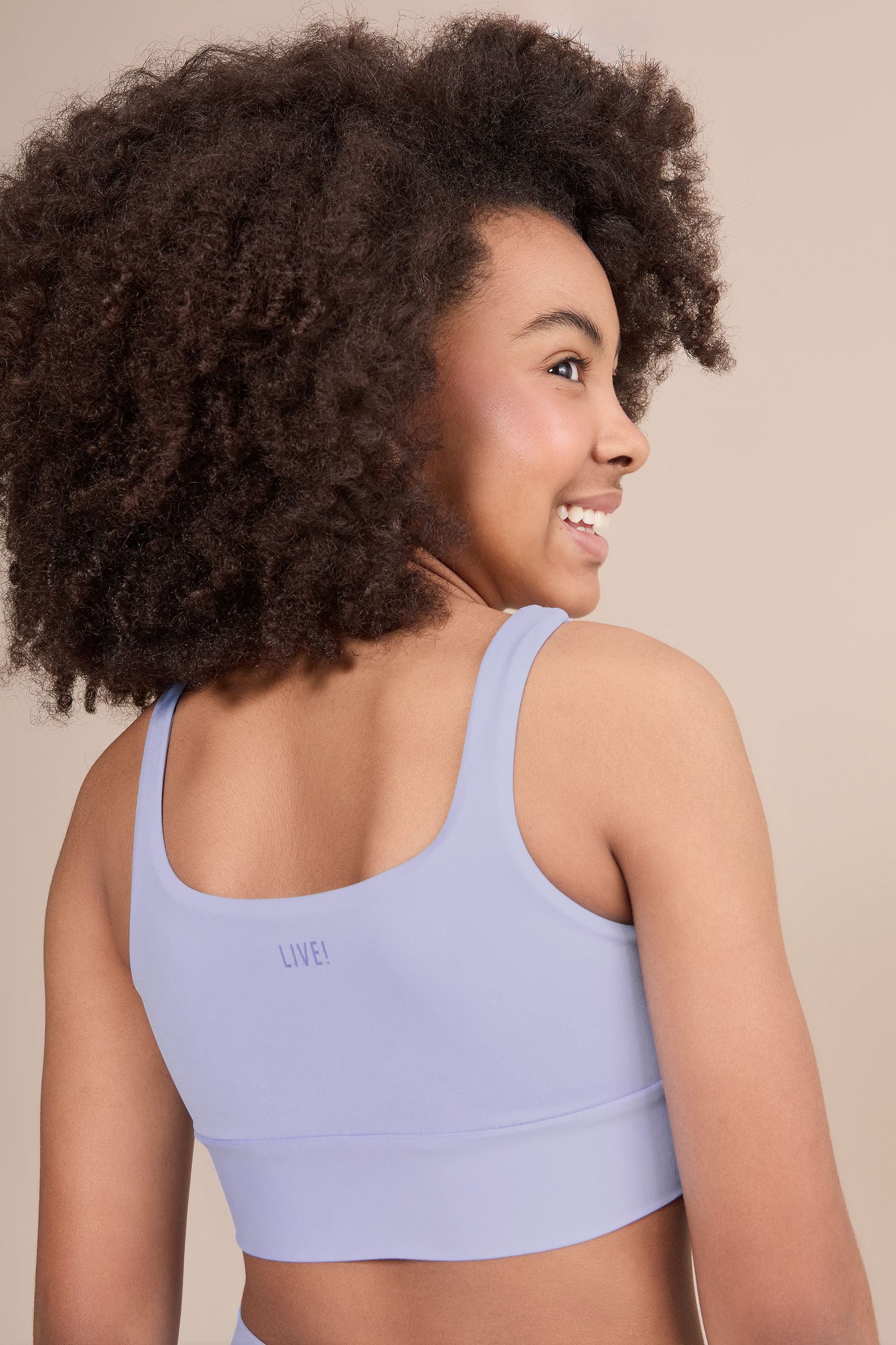 Move Sense® Kids Sports Bra for Girls - Breathable Comfort Support for Running, Yoga & Active Play - Perfect for School PE & Outdoor Activities