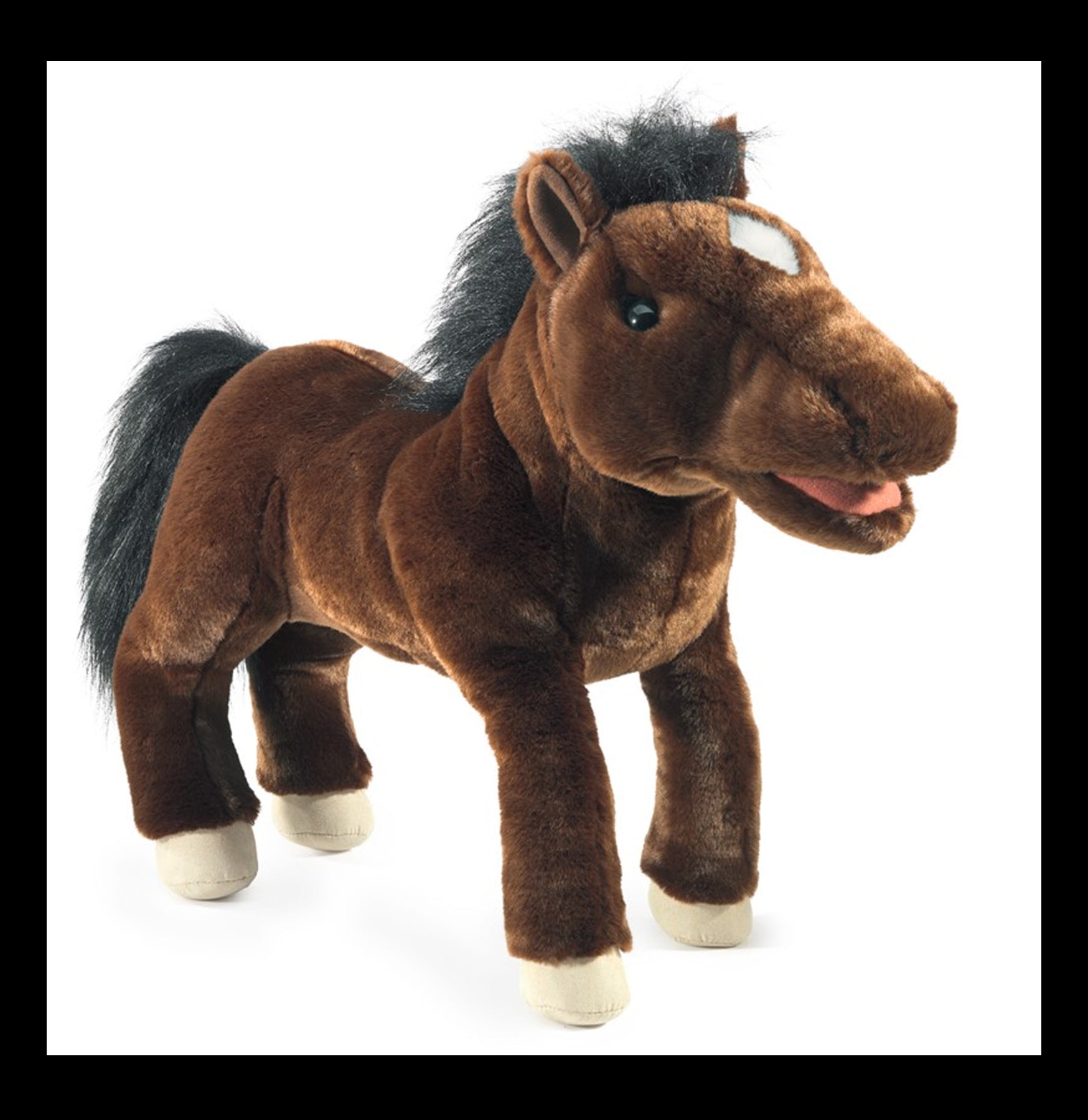 Realistic Horse Hand Puppet for Kids - Soft Plush Animal Toy for Storytelling & Pretend Play - Perfect for Classroom, Birthday Gifts & Interactive Playtime