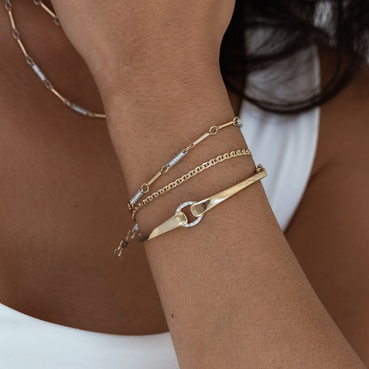 Pavé Sloan Bracelet for Women - Elegant Cubic Zirconia Tennis Bracelet - Perfect for Weddings, Parties & Everyday Wear