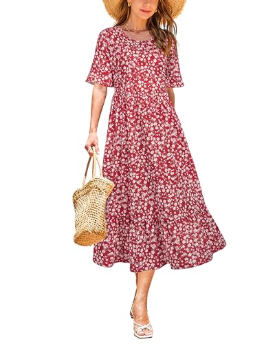 Red White Floral