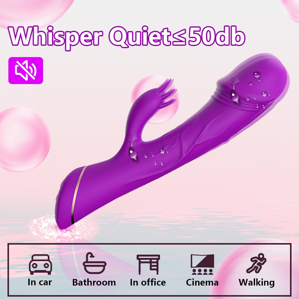 Powerful Clitoral Vibrator for Women - 10 Speed Rechargeable Waterproof Silicone G-Spot Vibrating Massager - Remote Control Quiet Sex Toy for Couples - Perfect for Solo Play, Foreplay & Long Distance Romance