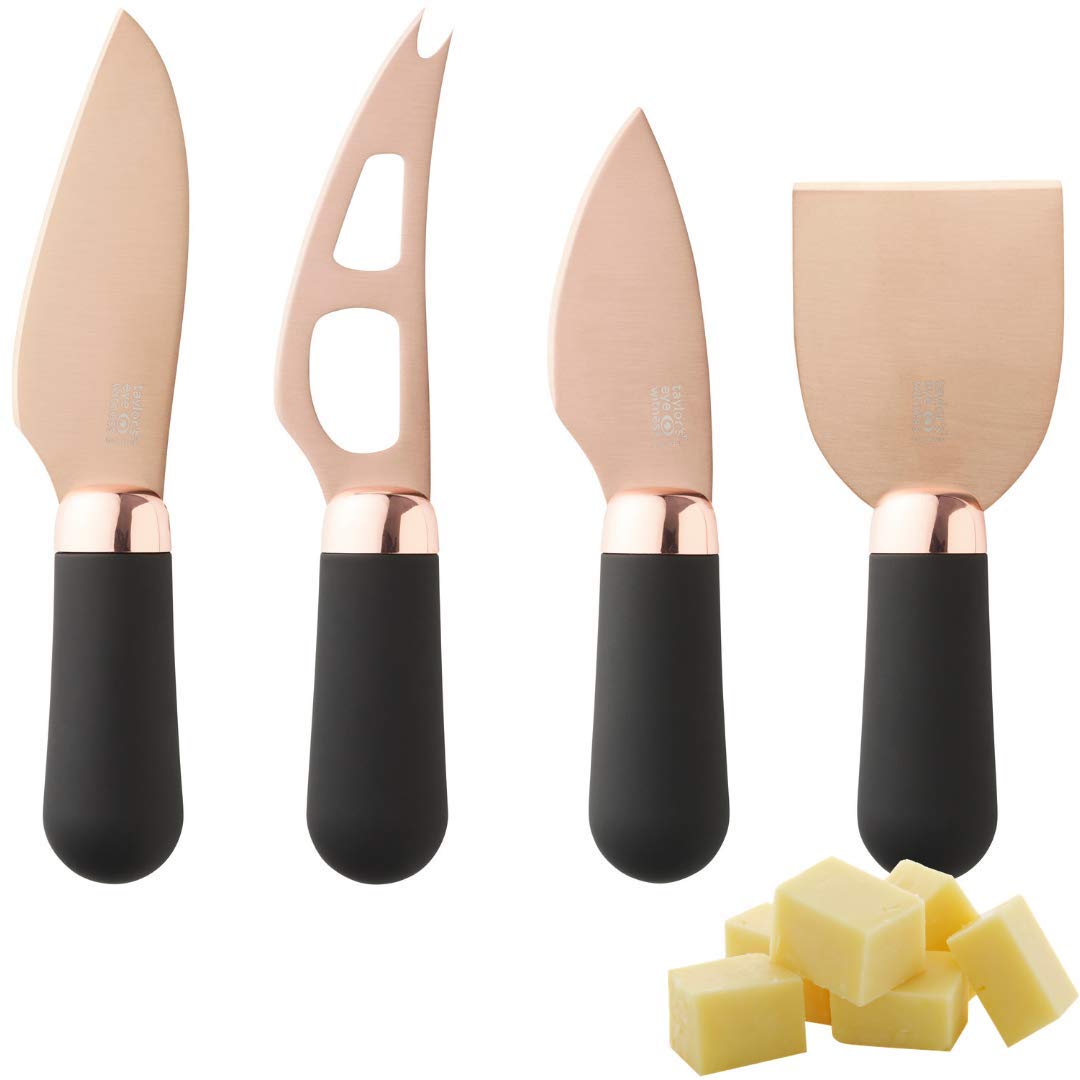 Taylor's Eye Witness Premium Rose Gold Cheese Knife - Elegant Cheese Slicer for Parties, Charcuterie Boards & Gourmet Entertaining