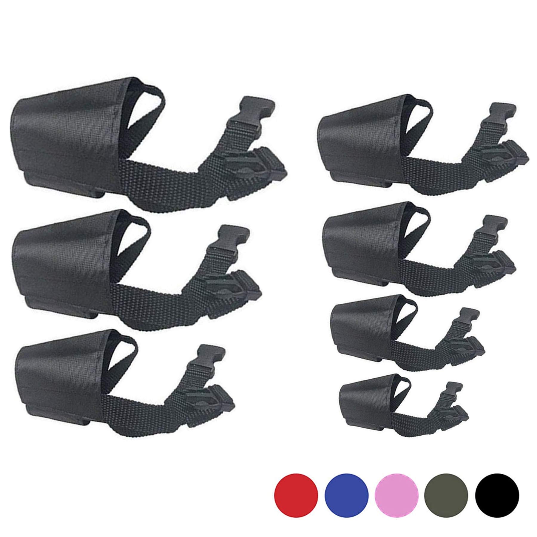 Adjustable Nylon Dog Muzzle for Small Medium Large Dogs - Quick Fit Pet Muzzle to Prevent Biting, Barking & Chewing - Black | Perfect for Training, Grooming & Vet Visits
