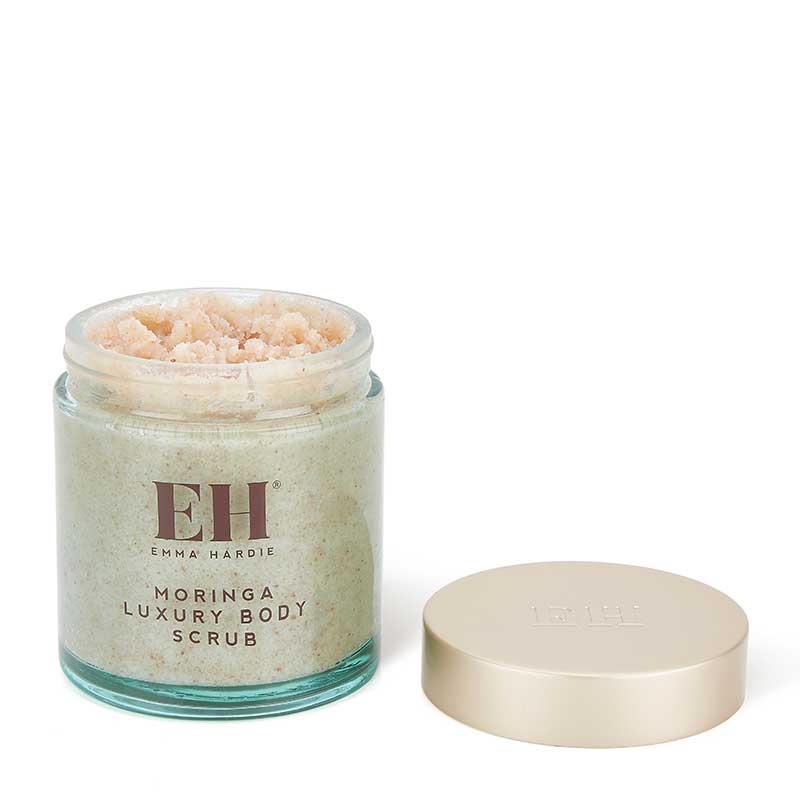 Emma Hardie Moringa Luxury Body Scrub - Exfoliating & Hydrating for Smooth Skin - Spa Quality Skincare for Dry & Sensitive Skin - Perfect for Home Spa Days & Self-Care Routines